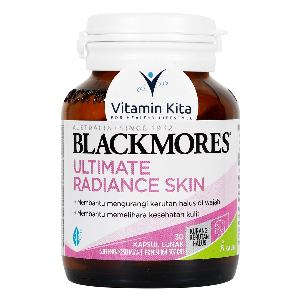 Blackmores Radiance Ultimate Marine Skin BPOM Kalbe 30 Caps | Suplemen Kesehatan Kulit Alami Dan Antioksida , Rambut , Kuku