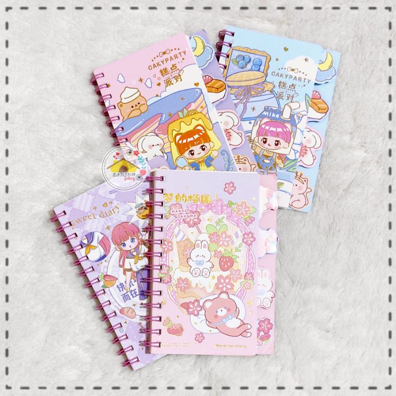 

Diary Book For Girl - A5 Spiral Hard Cover Notes