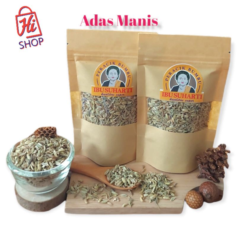 

IBU SUHARTI - Rempah Adas Manis Utuh / Adas Manis Bubuk Powder Kualitas Premium
