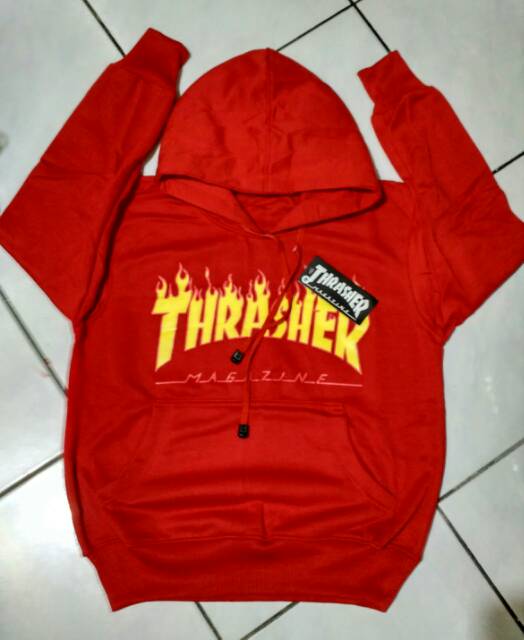 jaket anak thrasher flame