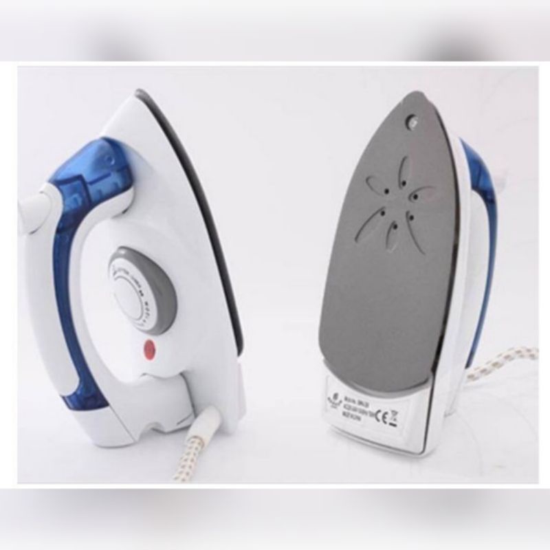 A1 Setrika Lipat Uap Praktis Travel Iron Steam Portable Mini / Gosokan Uap Gagang Lipat