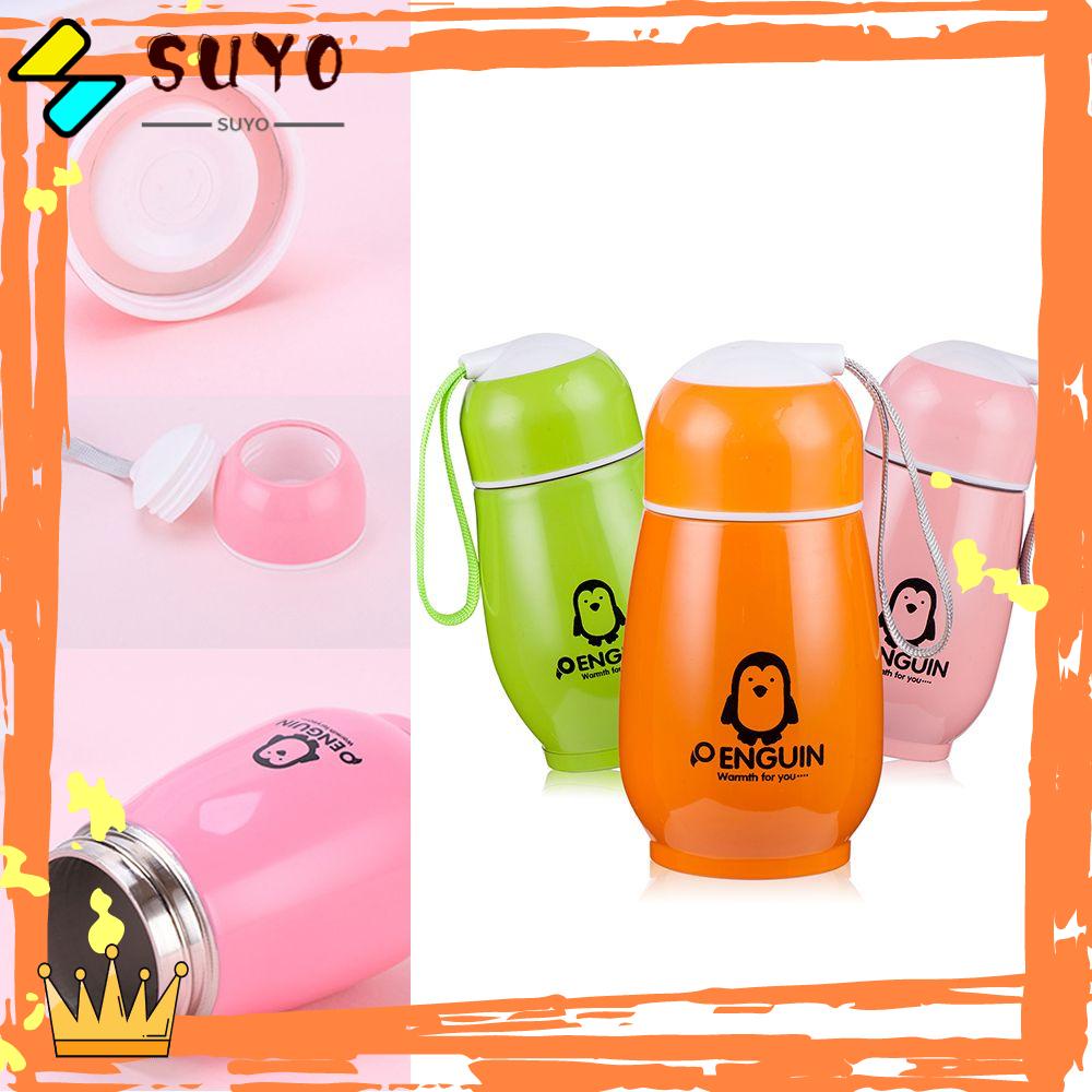 Suyo Botol Minum Vacuum Portable 300ml Anti Bocor Motif Penguin