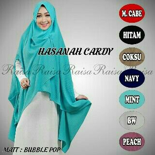 Jilbab Syari | HASANAH CARDY | Hijab instan | kerudung pesta