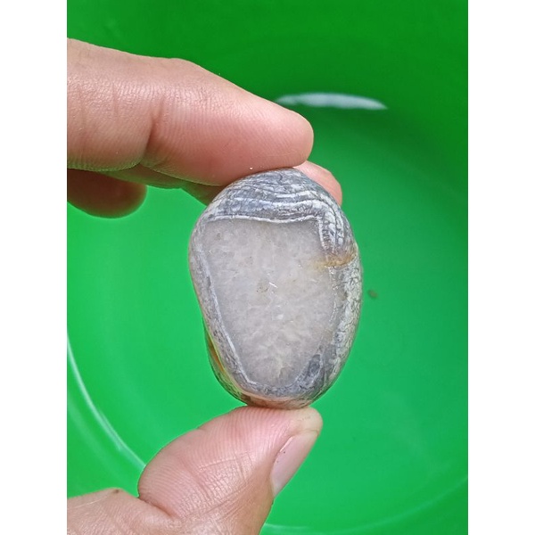 ✅ Batu Cimpago Biru Sulaiman Daud - Ujung Tanjung ( Rough / Bahan Batu Akik Natural - bukan bacan ob