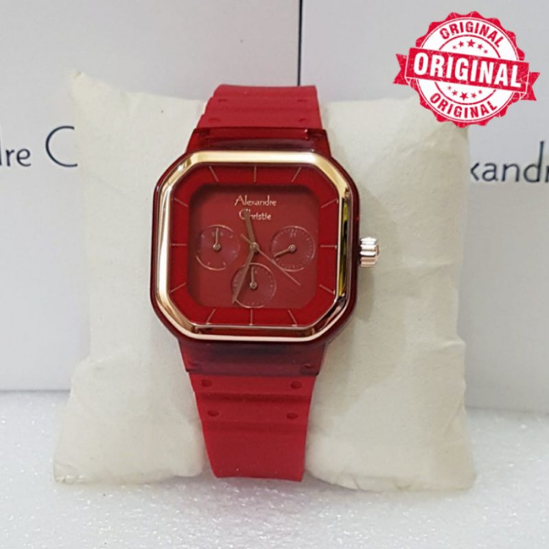 Jam Tangan Alexandre Christie Wanita Ac 2811 Alexander Christie Wanita Rosegold Merah Original