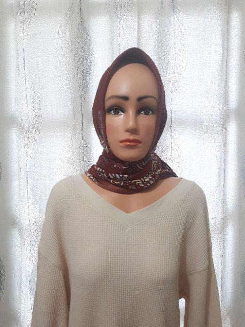 Patung / Manekin Torso Kepala Dewasa + Kaki Kayu / Besi