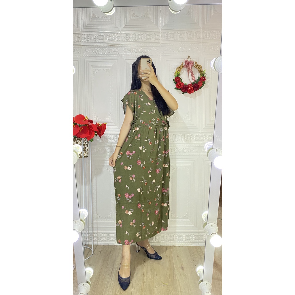 DASTER KIMONO PANJANG / KIMONO TALI SAMPING BUSUI KEKINIAN-K-Yesika A