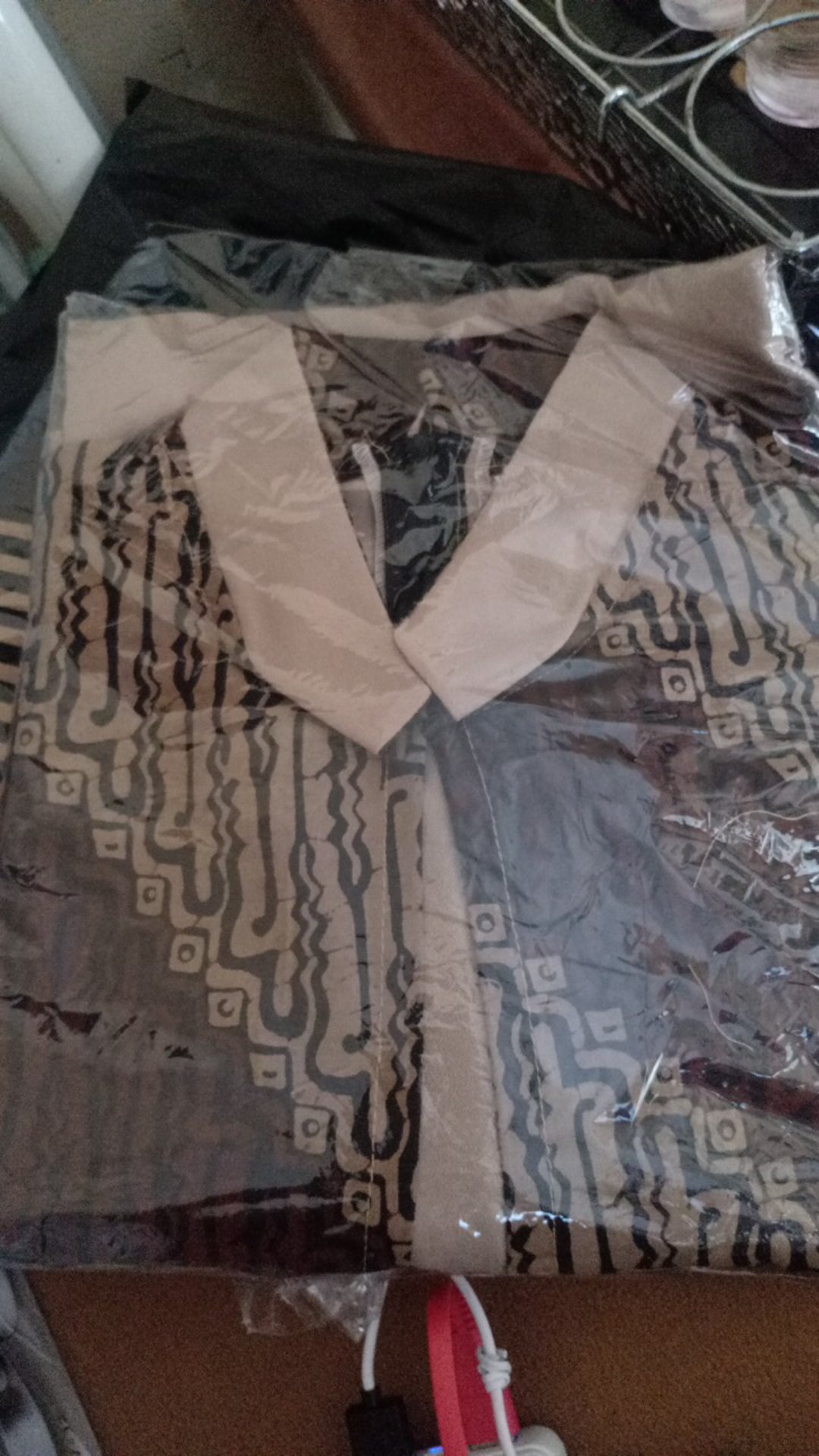 Tey-17 Batik Wanita Asj Sa Hrb026 Kenongo Kemeja Tosca Pendek