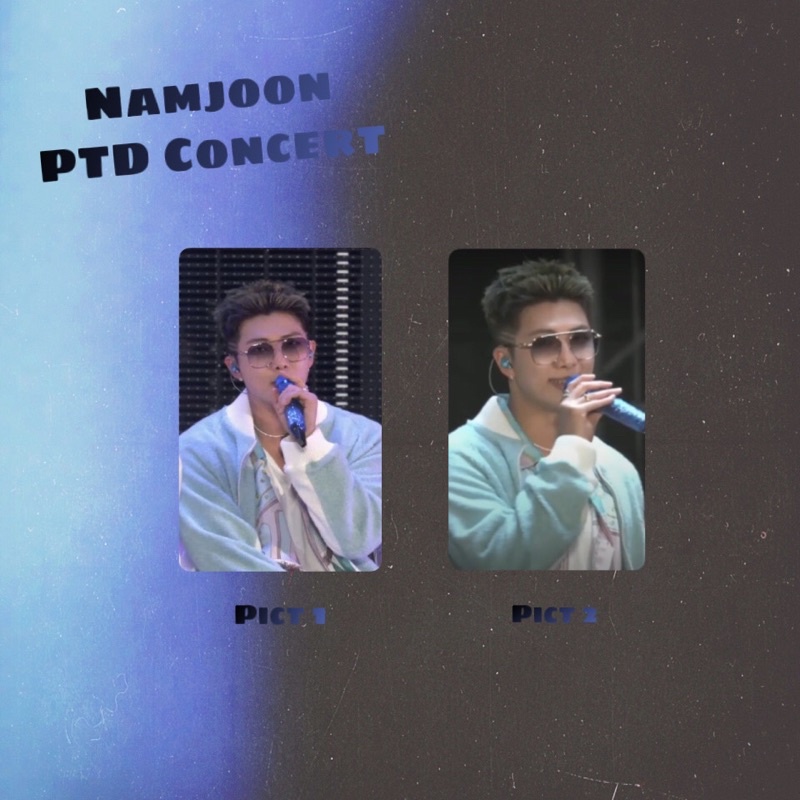 photocard pc lenticular holo Namjoon BTS PTD concert