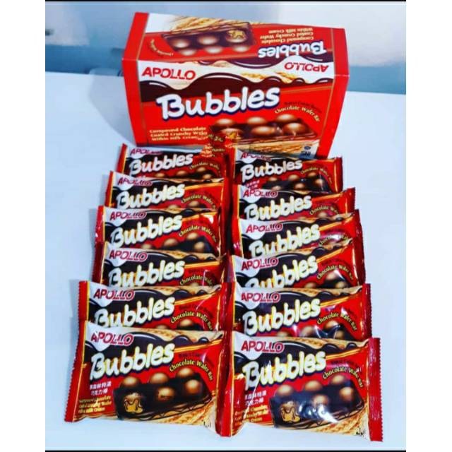 

APOLLO BUBBLE CHOCOLATE WAFER 384GR | WAFER COKELAT