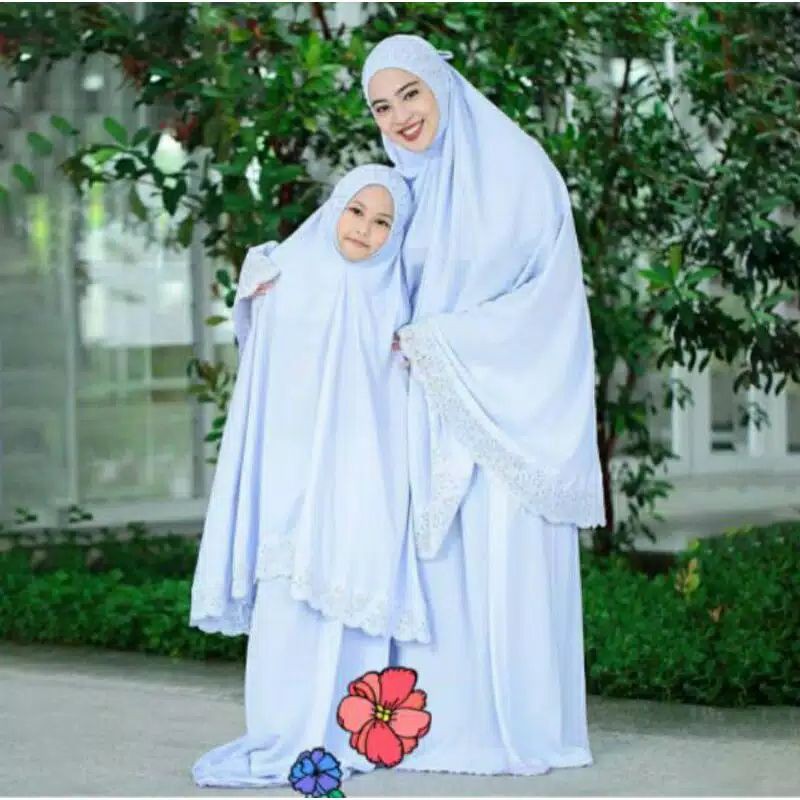 MUKENA SITI KHADIJAH PASTEIEENA COUPLE {IBU+ANAK} ORIGINAL