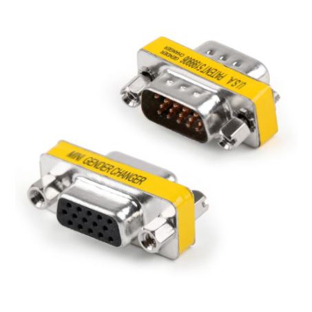 Connector mini gender changer Vga female male 720p - Konektor Vga 15 pin db15 m-f