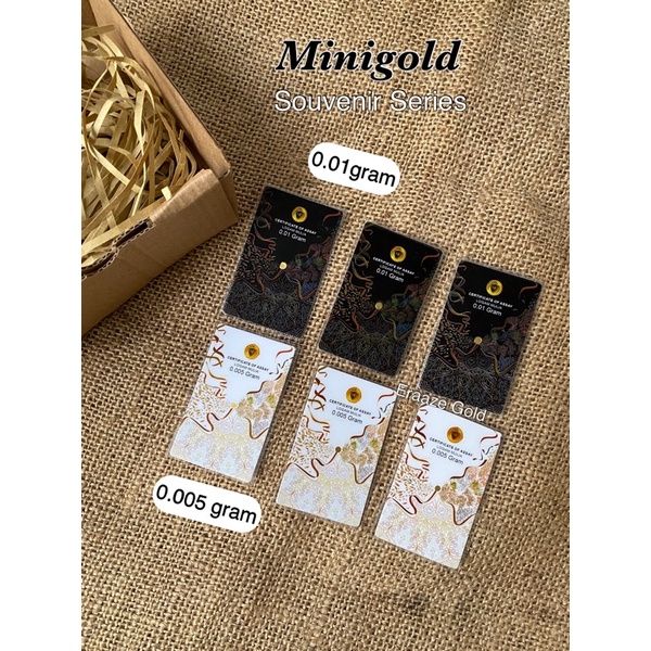 MINIGOLD SOUVENIR dan 0.025 GRAM EMAS MINI 24K MINI GOLD BISA TUKAR ANTAM-1