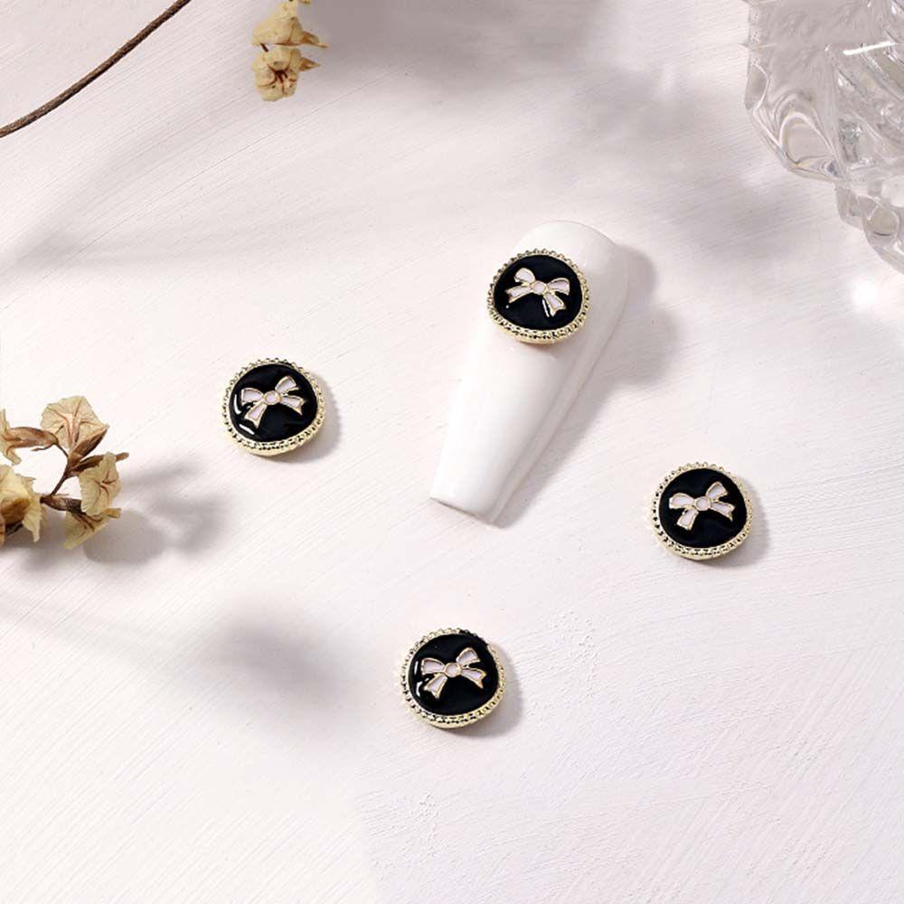 Mxbeauty Ornamen Kuku 3D Bentuk Pita Bahan Alloy Aksen Kristal Berlian Imitasi Untuk Manicure