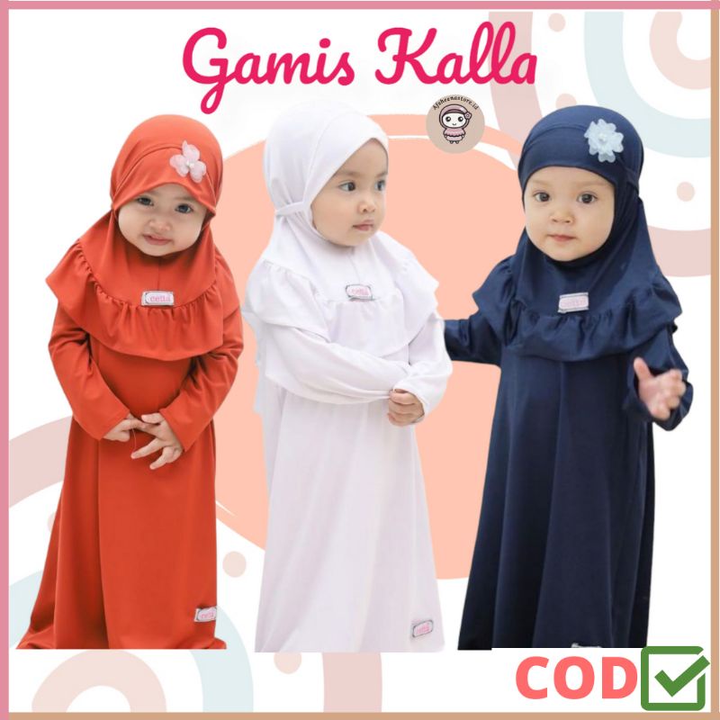 Gamis Kala By Cetta / Gamis Anak / Gamis Bayi Newborn