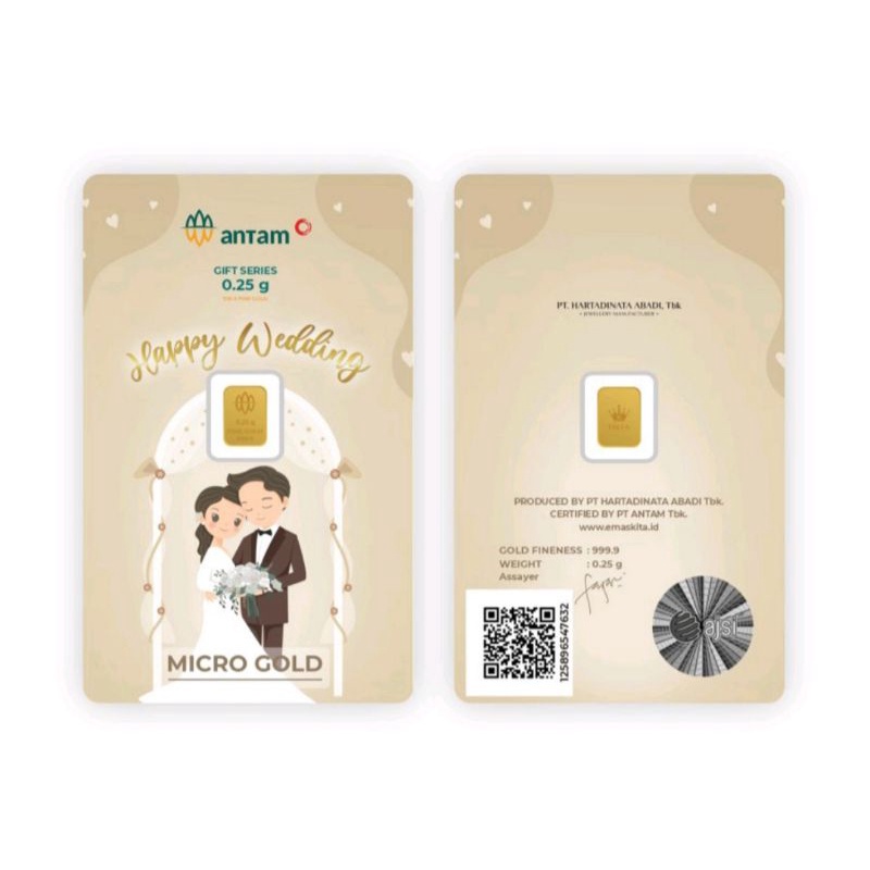 Antam x HA 0.25gr wedding series