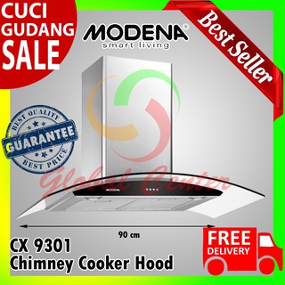 Jual Chimney Exhaust Cooker Hood Modena Cx 9301 90 Cm FREE JABODETABEK