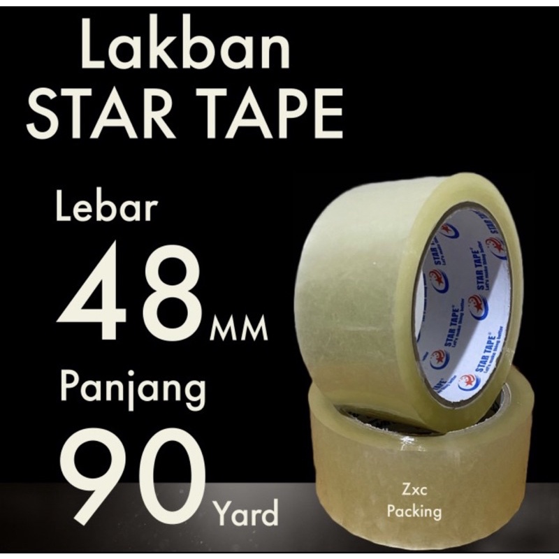 

STAR TAPE Lakban 48MM x 90 YARD BENING 48 mm y setara daimaru 2 INCH