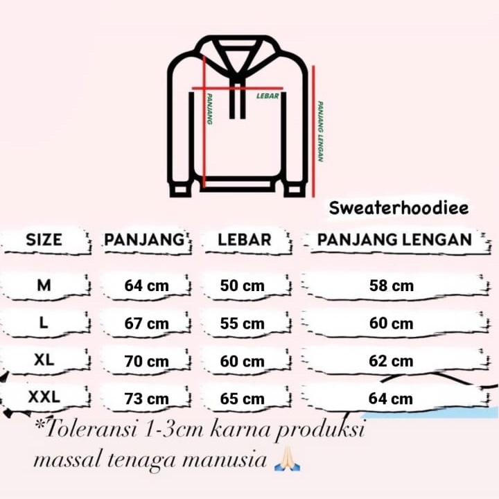 SWEATER POLOS HOODIE JUMPER ABCDEFUOFF PRIA WANITA