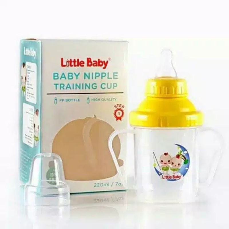 Little Baby Training Cup With Dot Tipe 1108 A - 220 ml  Botol Minum Anak Bayi