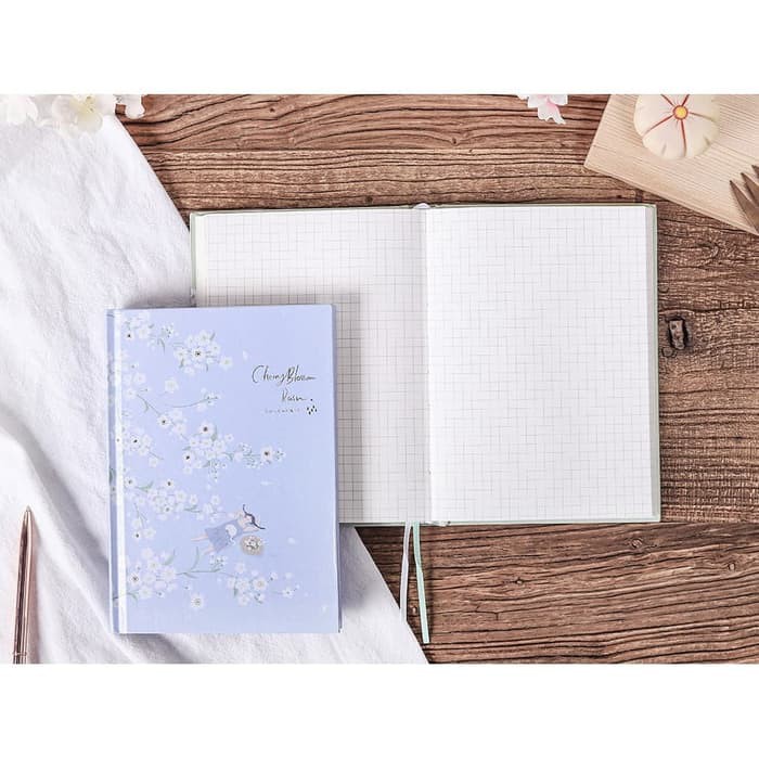 

Murah Cherry Blossom Rain Hardcover Mixed Notebook B6 / Buku Tulis B6 / Buku Keren