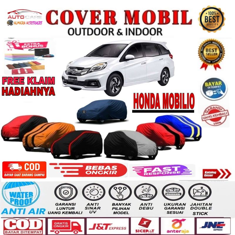 Cover Mobil Honda Mobilio Rs / Sarung Mobil Honda Mobilio 2014, 2015, 2016, 2017, 2018, 2019, 2020, 2021 / Selimut Tutup Mantel Pelindung Mantol Kerudung Penutup Mobil Honda Mobilio Outdoor Waterproof Anti Air