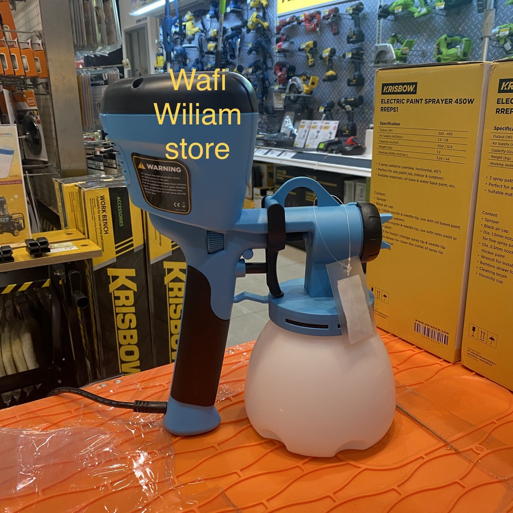 Krisbow Spray Gun Elektrik Cordless Portable SEMPROTAN CAT LISTRIK