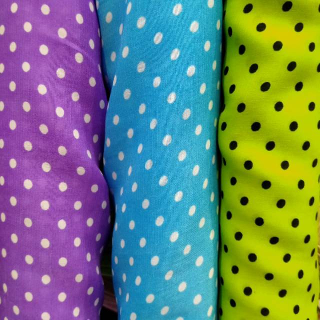 Kain polka sifon kain sifon motif kain meteran