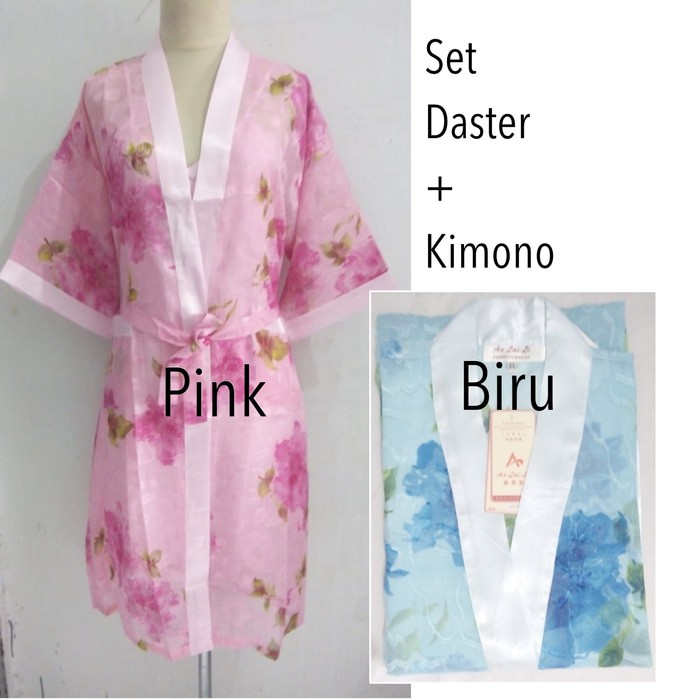 baju tidur kimono dewasa wanita satin cantik seksi