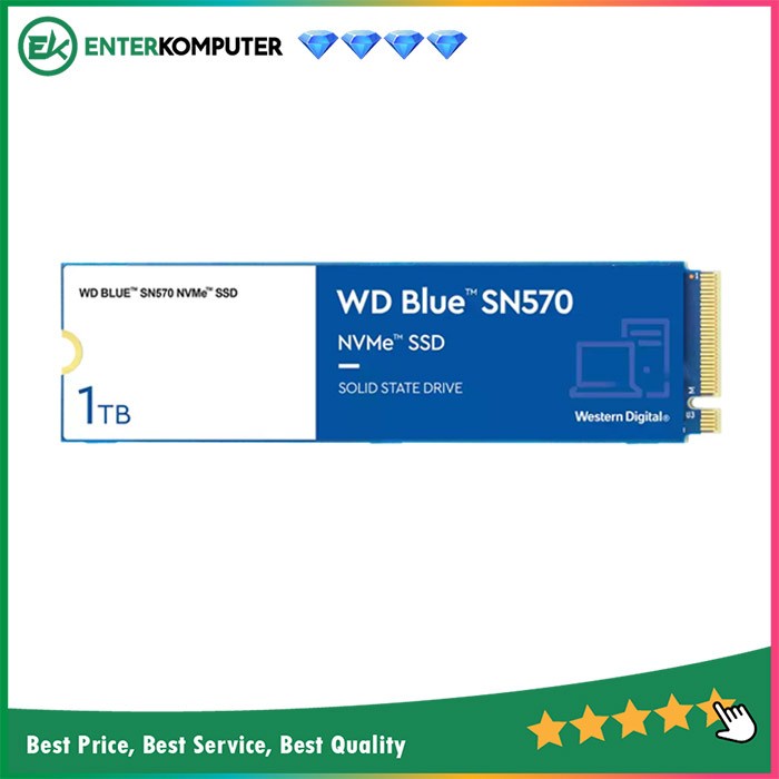 WDC Blue SN570 SSD 1TB M.2 NVMe PCIe Gen3x4 / SSD 1TB