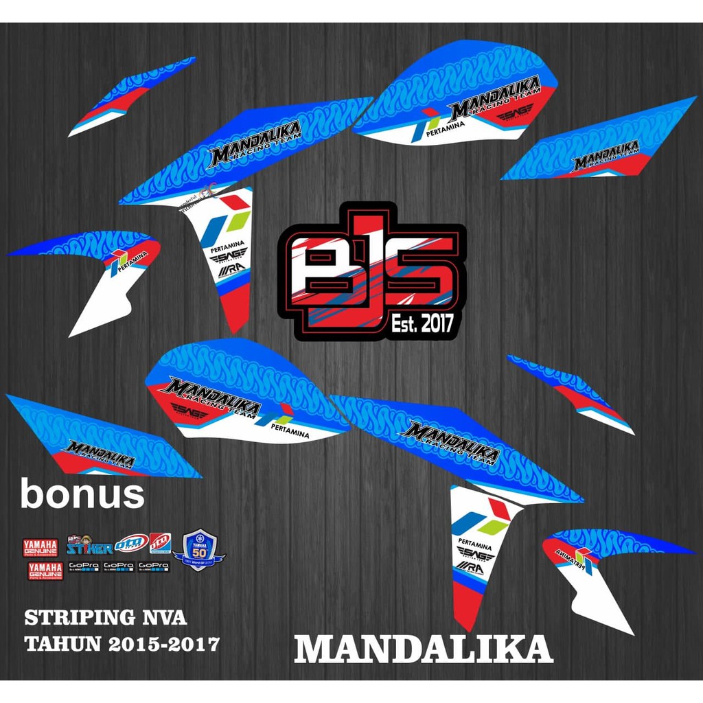 Striping new vixion advance - Stiker Decal new vixion advance 2015-2017 MANDALIKA