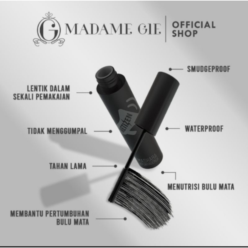 Madame Gie Mascara Netizen - Mascara Waterproof