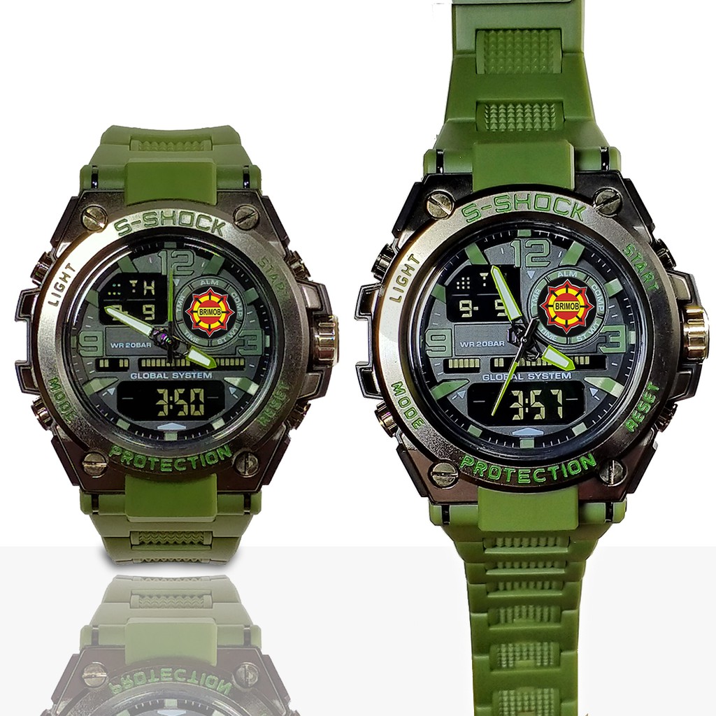 Exclusive Jam BRIMOB Double Time (Tali Hijau)