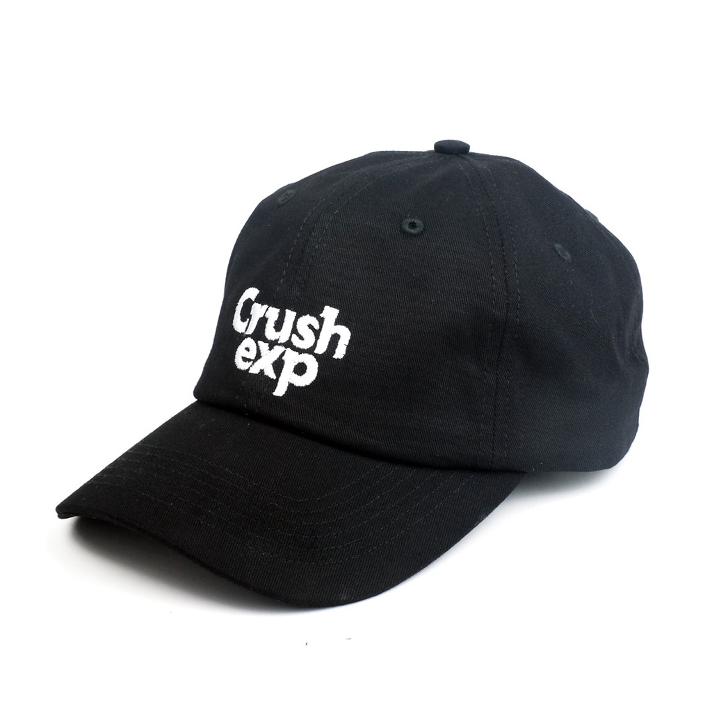 CRUSH EXP Topi Polocaps  STC0168 - BLACK / Polo Caps Baseball Hitam Pria