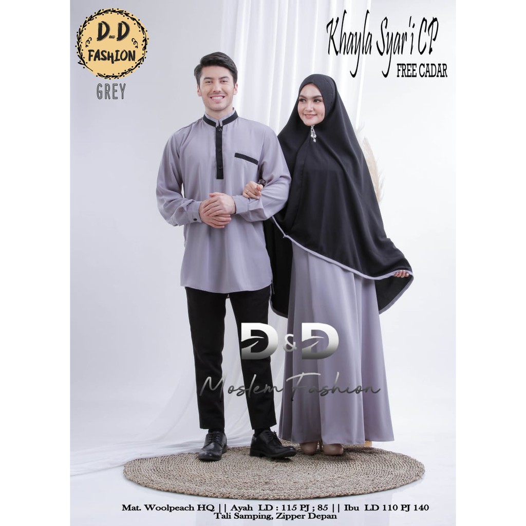 KHAYLA BAJU COUPLE  SYAR'I /BAJU SARIMBIT/BAJU COUPLE MUSLIM