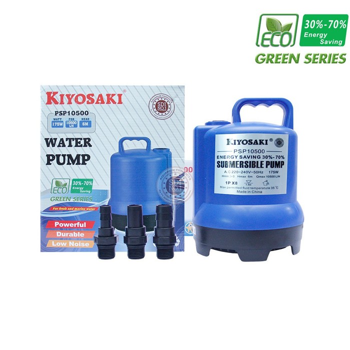 POMPA AIR CELUP LOW WATT AQUARIUM KIYOSAKI PSP 10500 SUBMERSIBLE PUMP