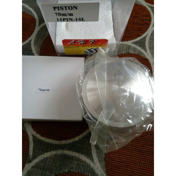 termurah piston kit set lhk 70 mm pen 15 seher pin mio tiger made in thailand BKN npp hi speed moto
