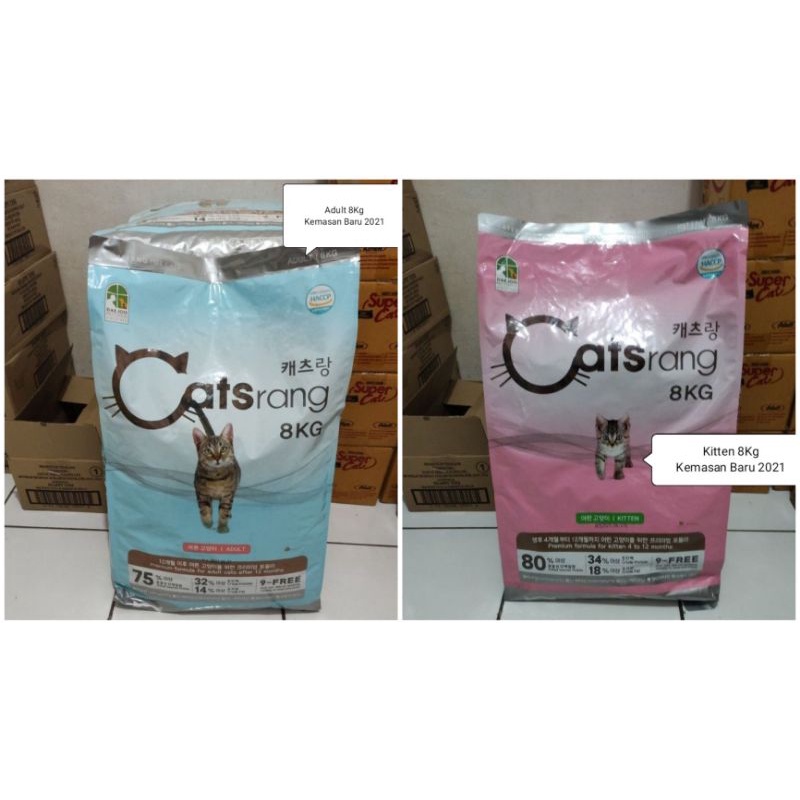 Catsrang adult kitten 8 kg makanan kucing ojol 8kg