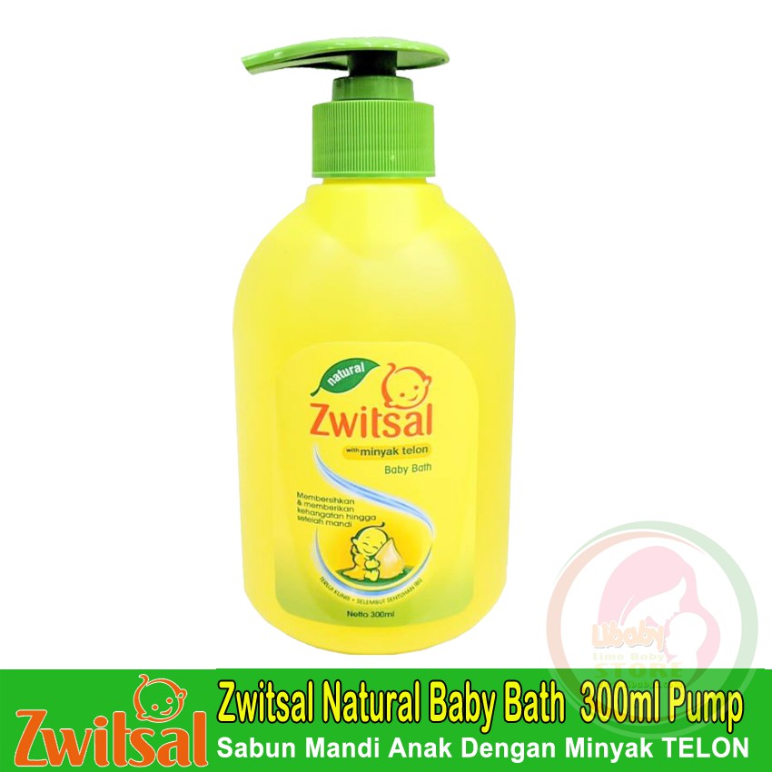 Zwitsal Natural Baby Bath With Minyak Telon 300ml Pump Shopee Indonesia