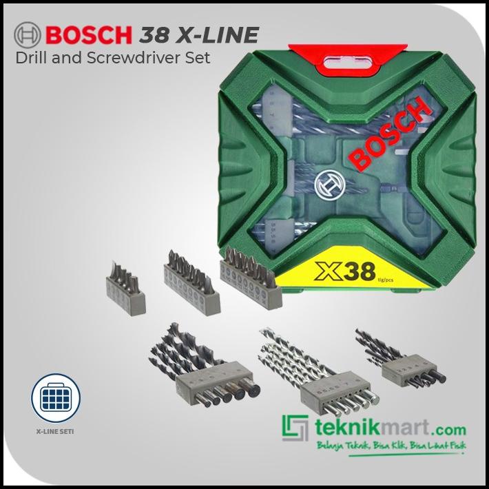 Bosch 38Pcs X-Line Drill & Screwdriver Set / Mata Bor & Mata Obeng Set