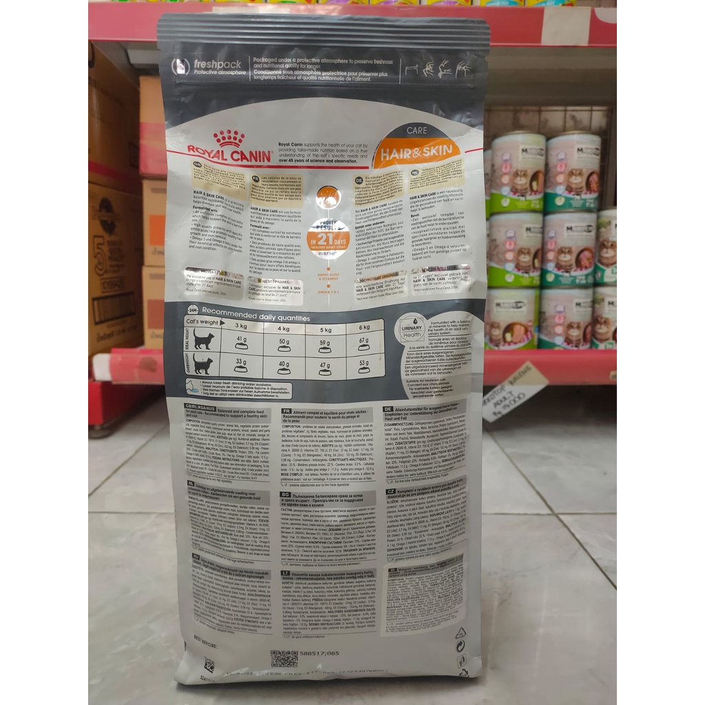 Royal Canin Hair &amp; Skin Adult 2kg Makanan Kucing