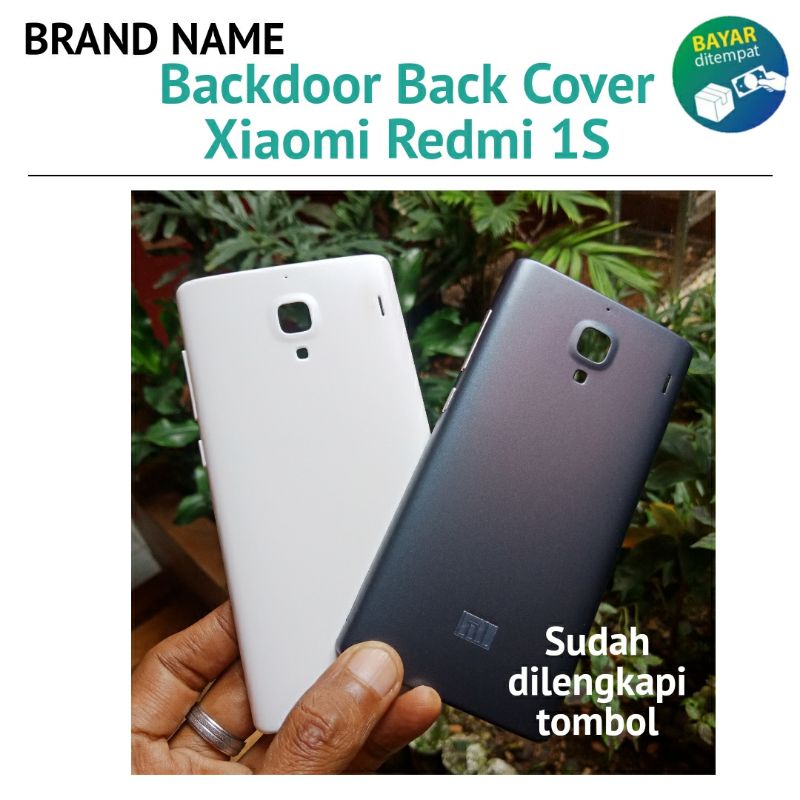 Casing Backdoor Xiaomi Redmi1 Redmi1S Redmi 1 / 1S Xiomi Back Door Cover Tutup Belakang HP + Tombol