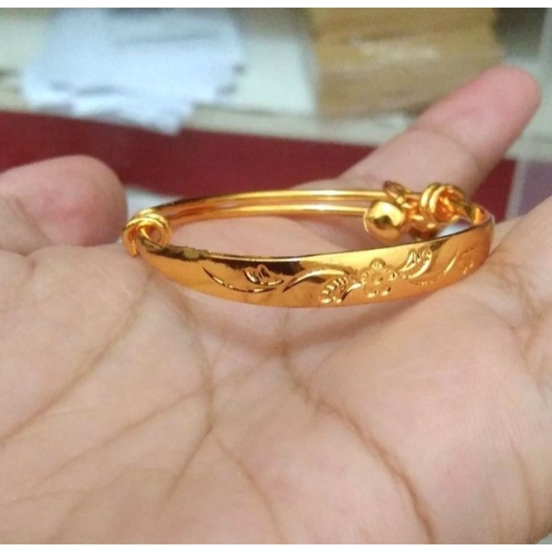 B2 Gelang baby Mirip emas 24 k cantik,gelang bayi murah meriah