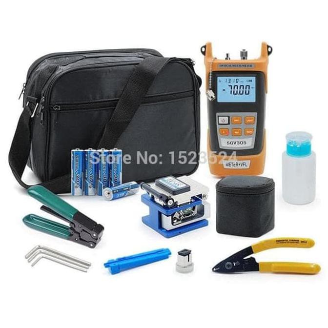 Sale Tool Set Fiber Optik Ftth Dengan Opm 2 In 1 Ada Botol Alkohol Stock Terbatas