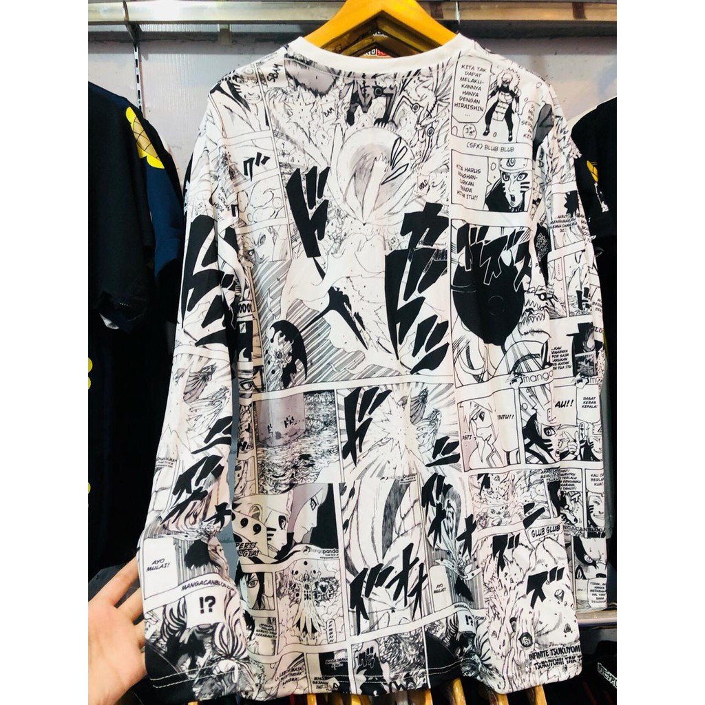 Kudou x Metro - Kaos Longsleeve Naruto Kyubi Fullprint