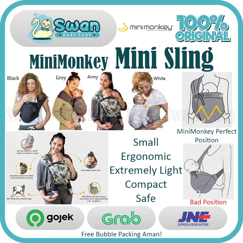 Minimonkey Mini Sling Mesh / Gendongan Bayi
