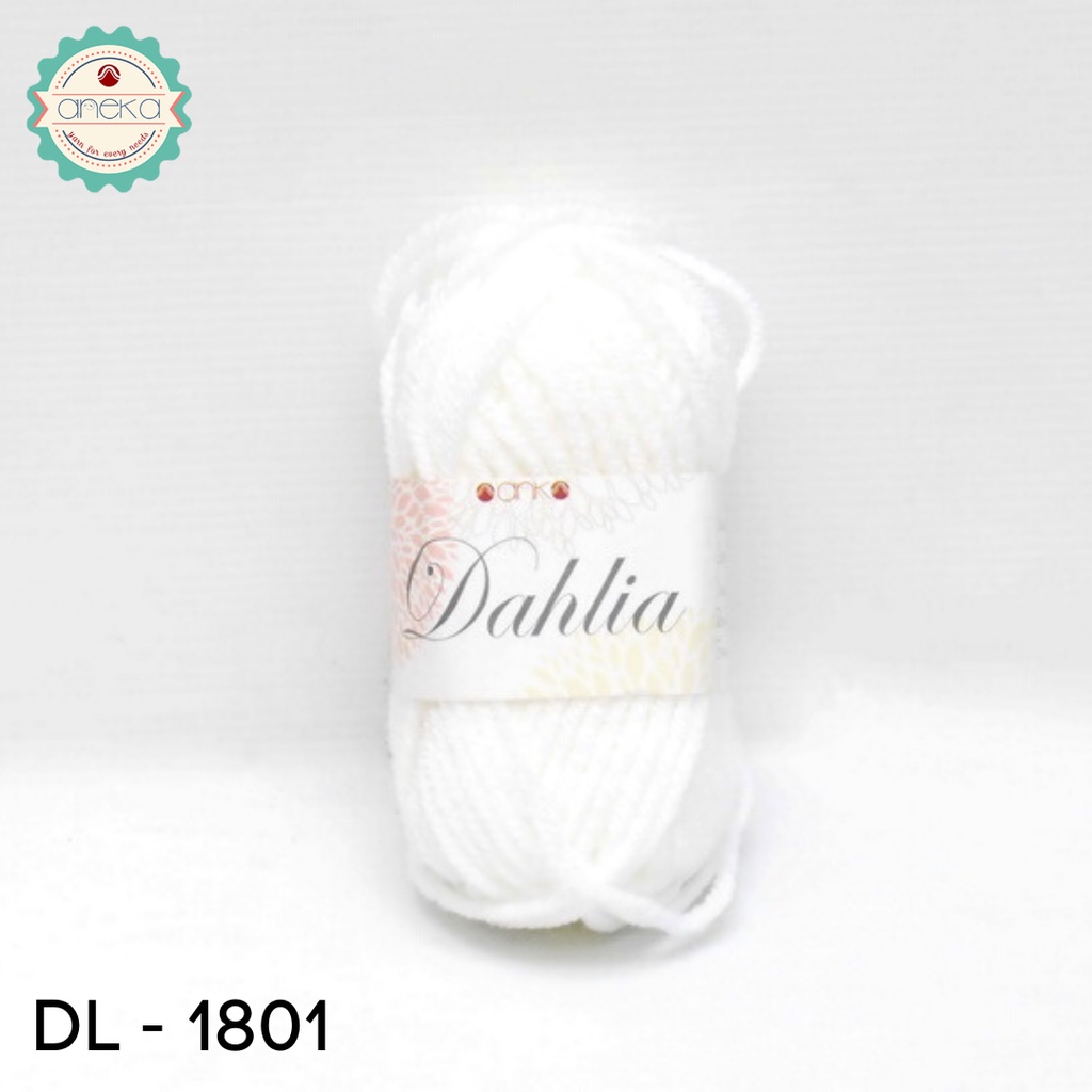 Benang Rajut Karpet Dahlia / Carpet Yarn - 1801 (Putih)