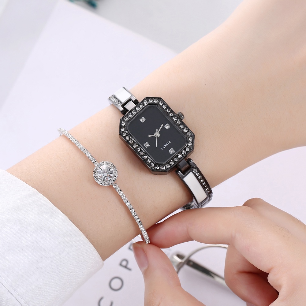 COD Jam Tangan Quartz Strap  Analog Casual Gaya Retro Untuk Wanita Watch Korean Fashion W187-6