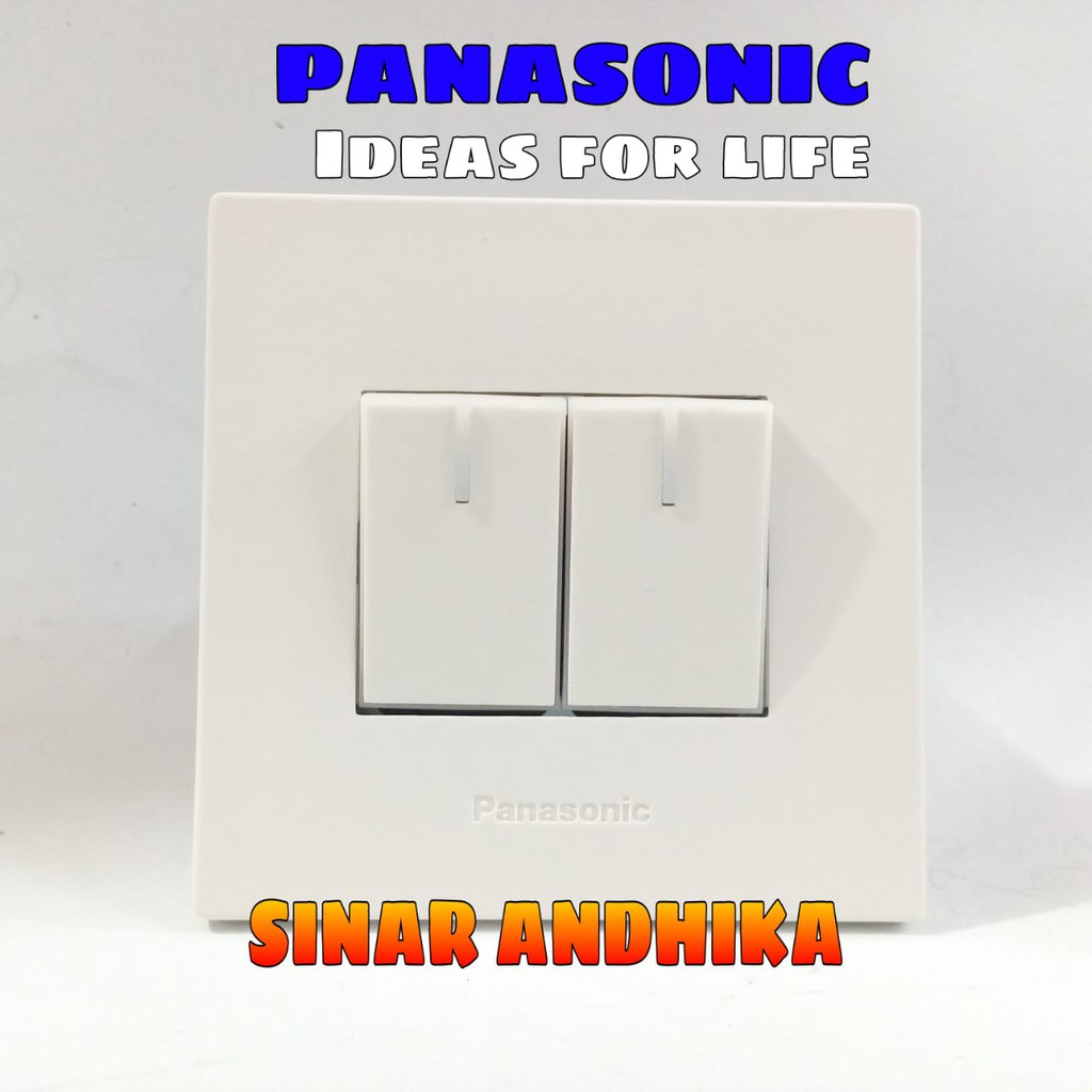 SAKLAR SERI KECIL INDIKATOR PUTIH STYLE E PANASONIC WESJ 78029W+WESJ 5571