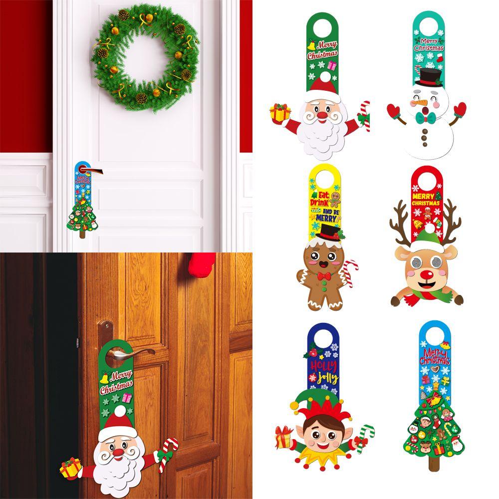 Solighter Stiker Game Hadiah Hias Natal Anak DIY Dekorasi Pintu Christmas